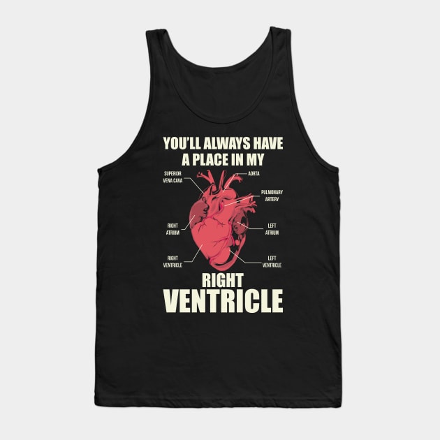 PARAMEDICS: Place In My Right Ventricle Tank Top by woormle